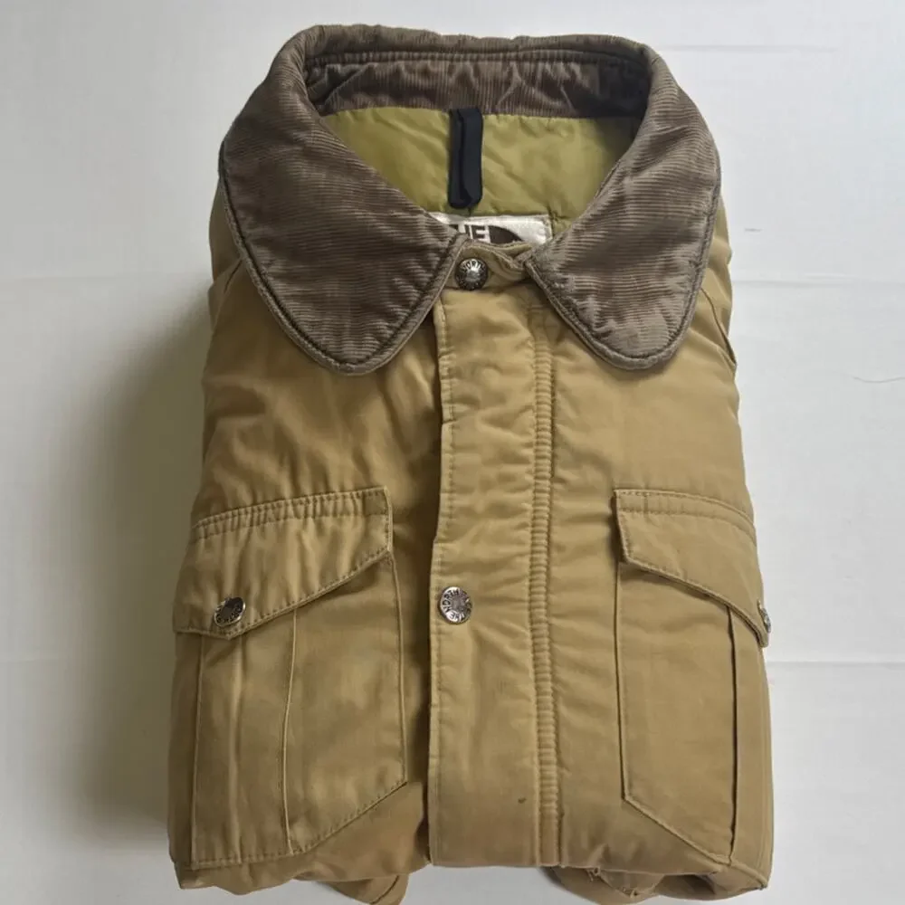 Vintage The North Face Corduroy Collar Jacket Mens Snap Front Broken Zipper